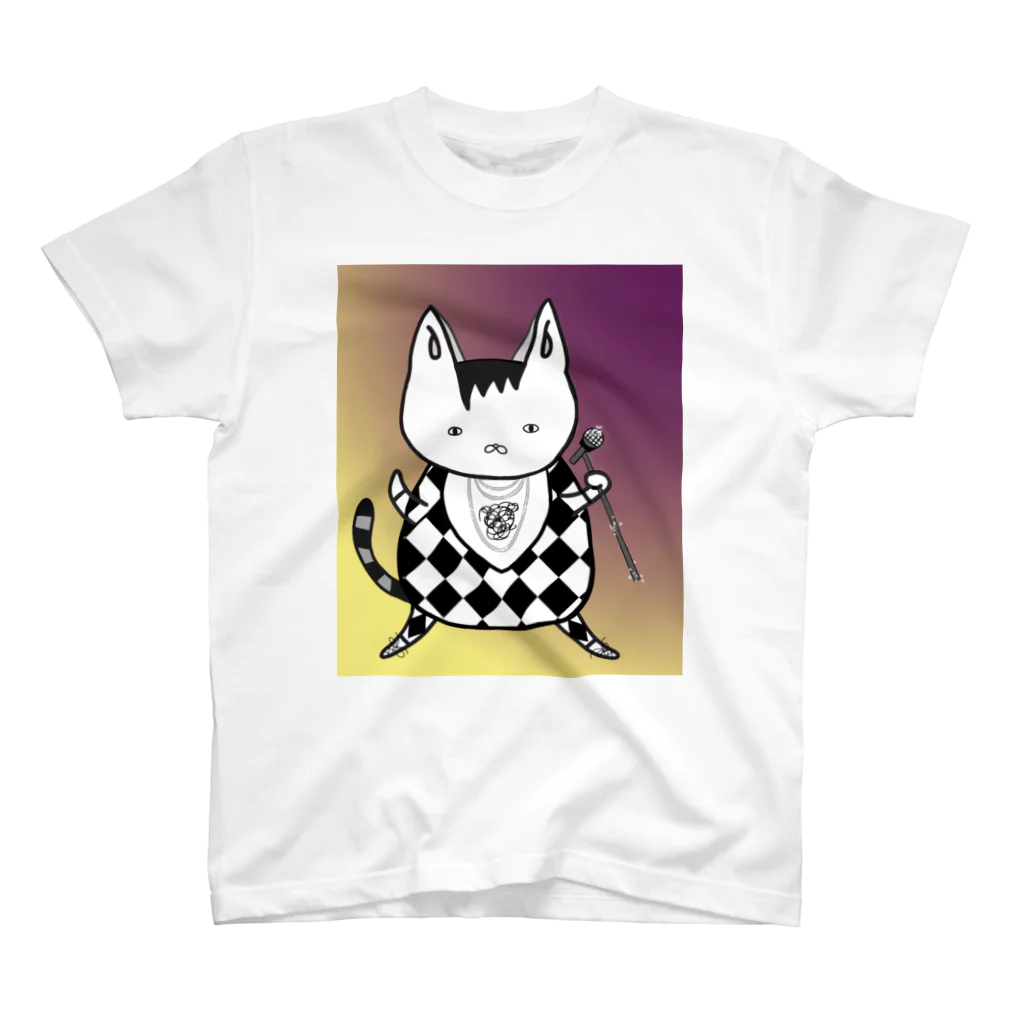 Cat 'n' Roll のまめち・ニャーキュリー【ダイヤ】 スタンダードTシャツ