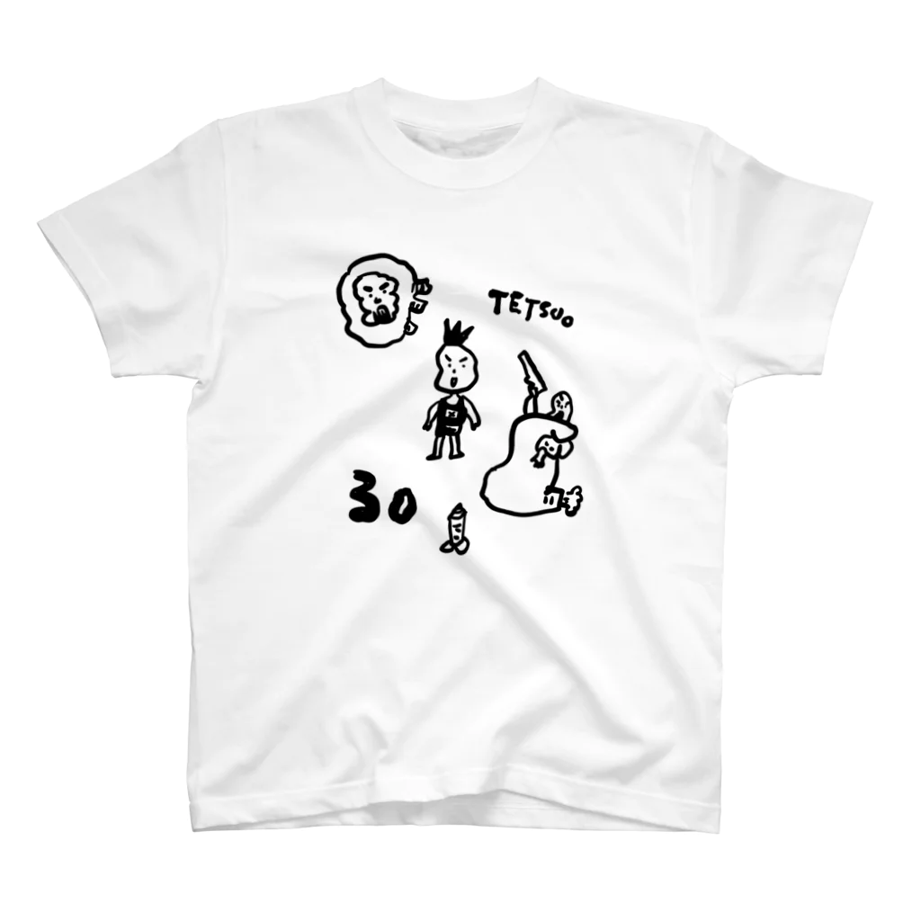 kaijyushopの鉄男30Tシャツb スタンダードTシャツ