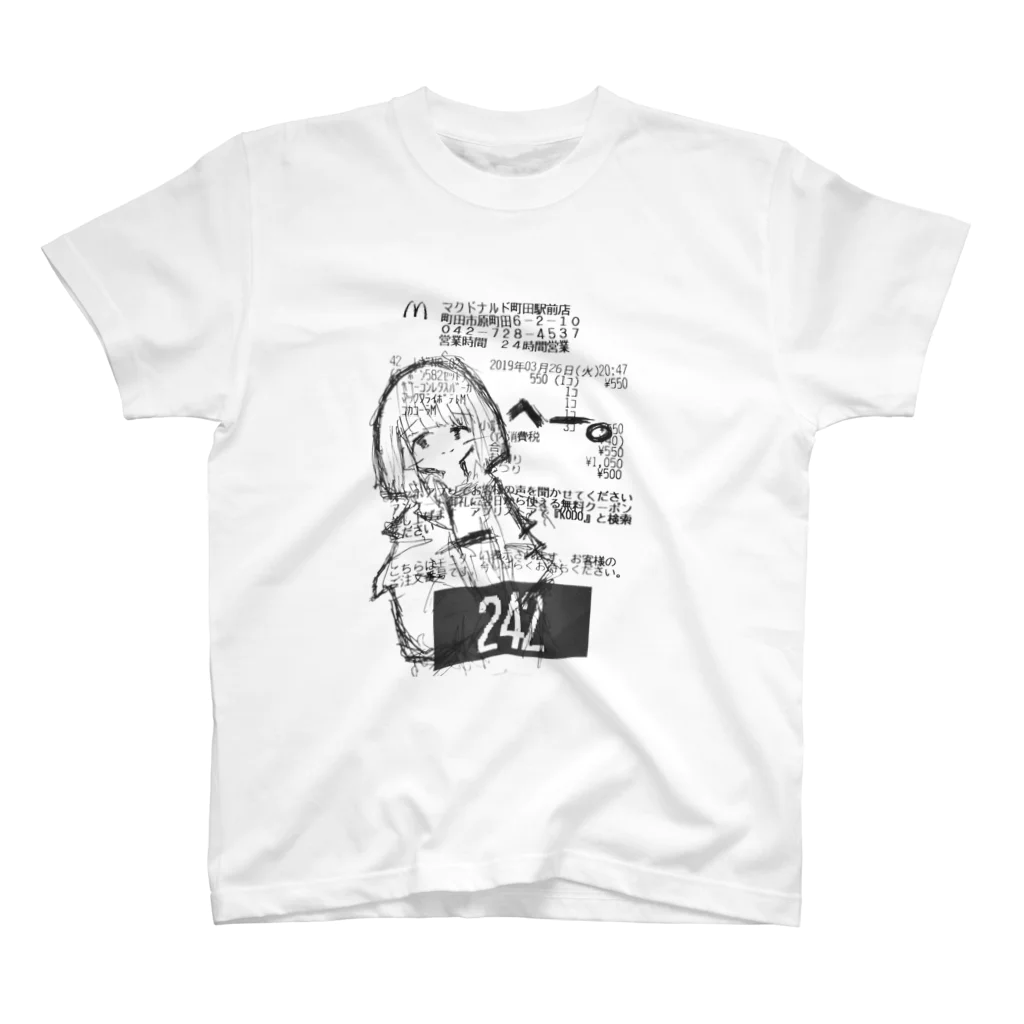 田螺_tanisiの20190326_おんな_修正 スタンダードTシャツ