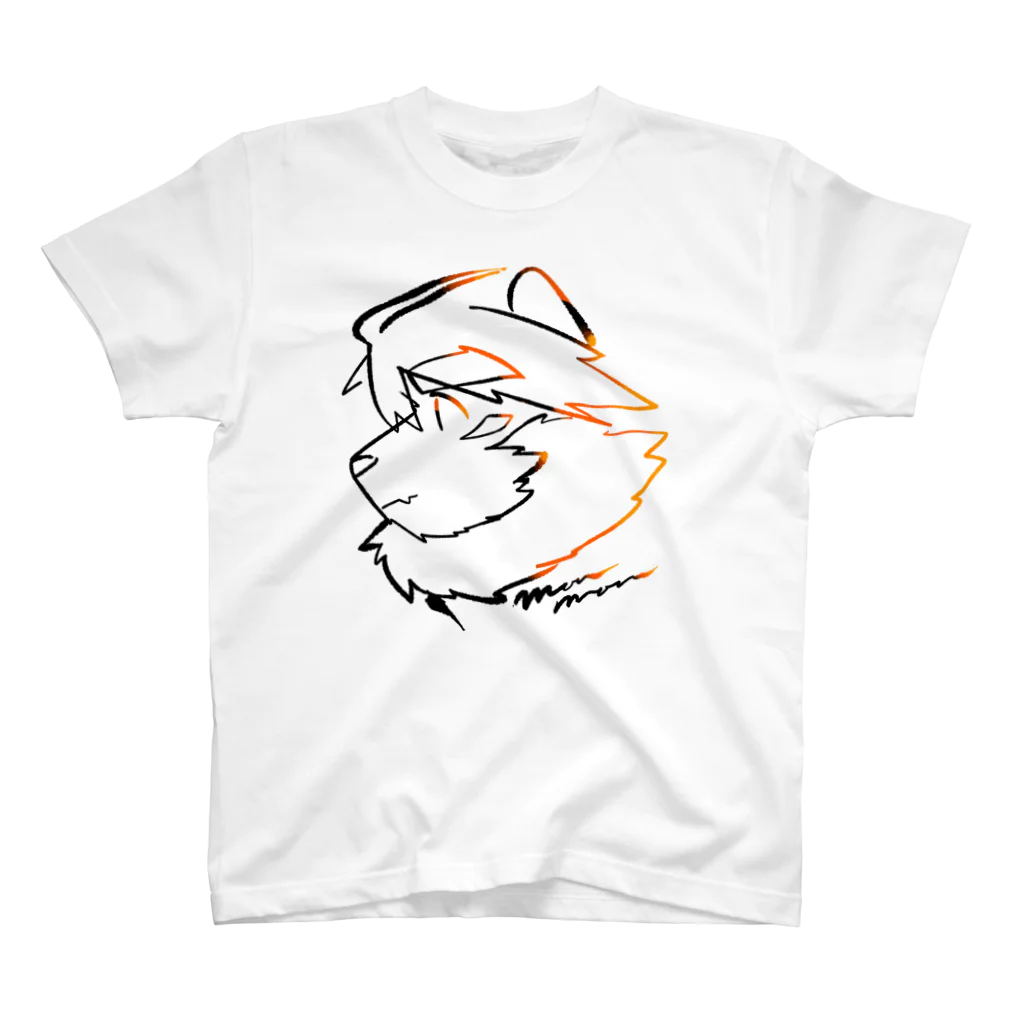 トラド悶々◯虎ケモVtuberの悶々横顔 Regular Fit T-Shirt