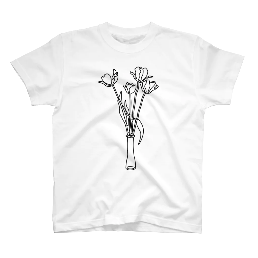 Sowaの一筆書き：チューリップ Regular Fit T-Shirt