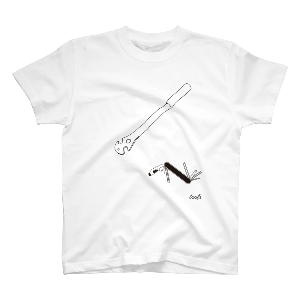 tools　/　SUZURI店のペダルレンチ＆マルチツール スタンダードTシャツ