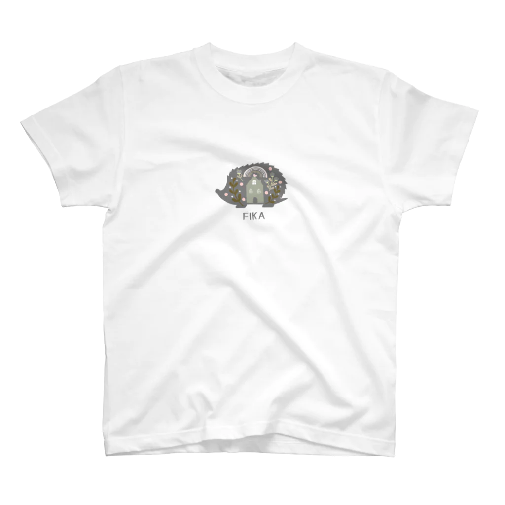 ZenCの【FIKA 北欧 ハリネズミ】2 Regular Fit T-Shirt