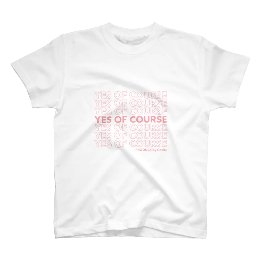 cecile__comのCecilé × message logo スタンダードTシャツ