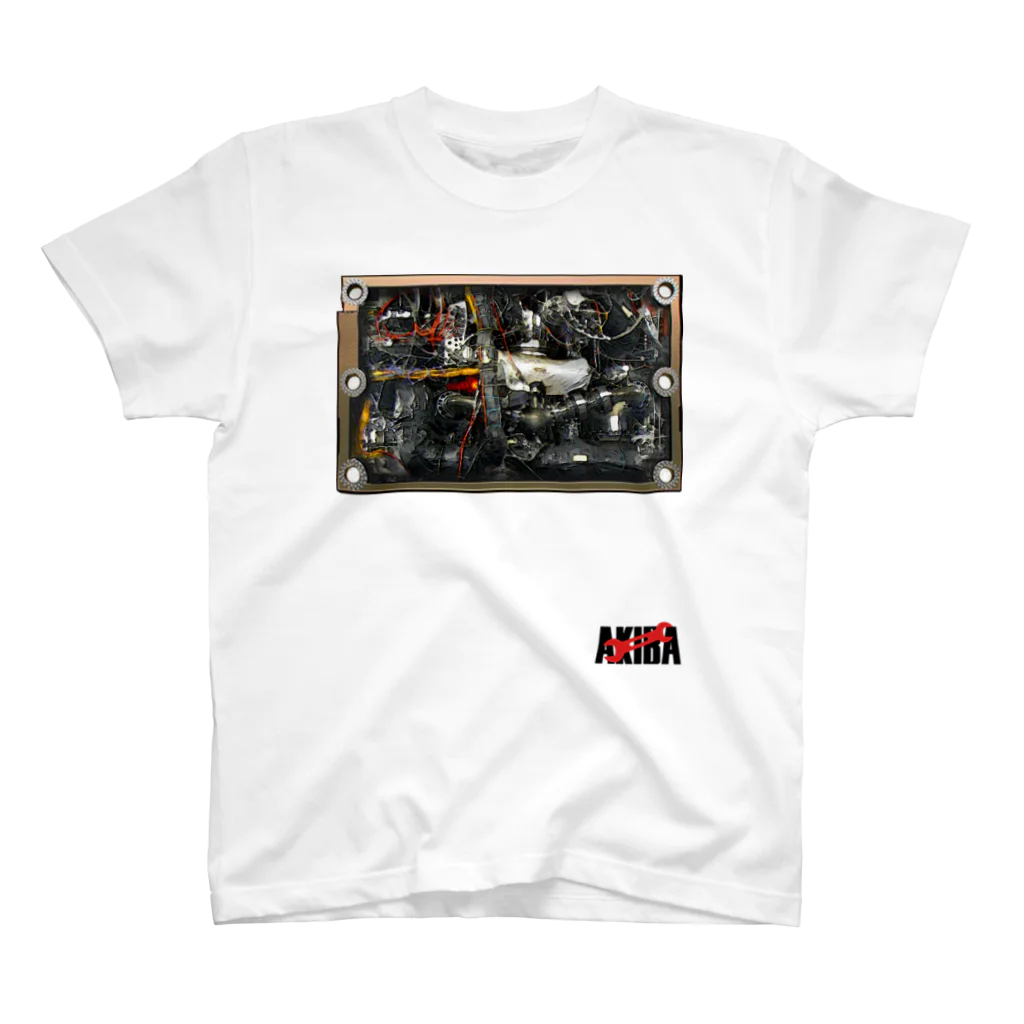 GAMERA3のAKIBAのサイバーなメンテナンスハッチ スタンダードTシャツ