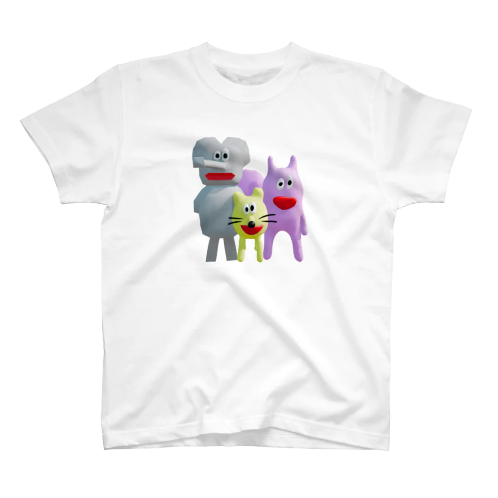 やさしさパークタウンのパオ・謎ドッグ・リス Regular Fit T-Shirt