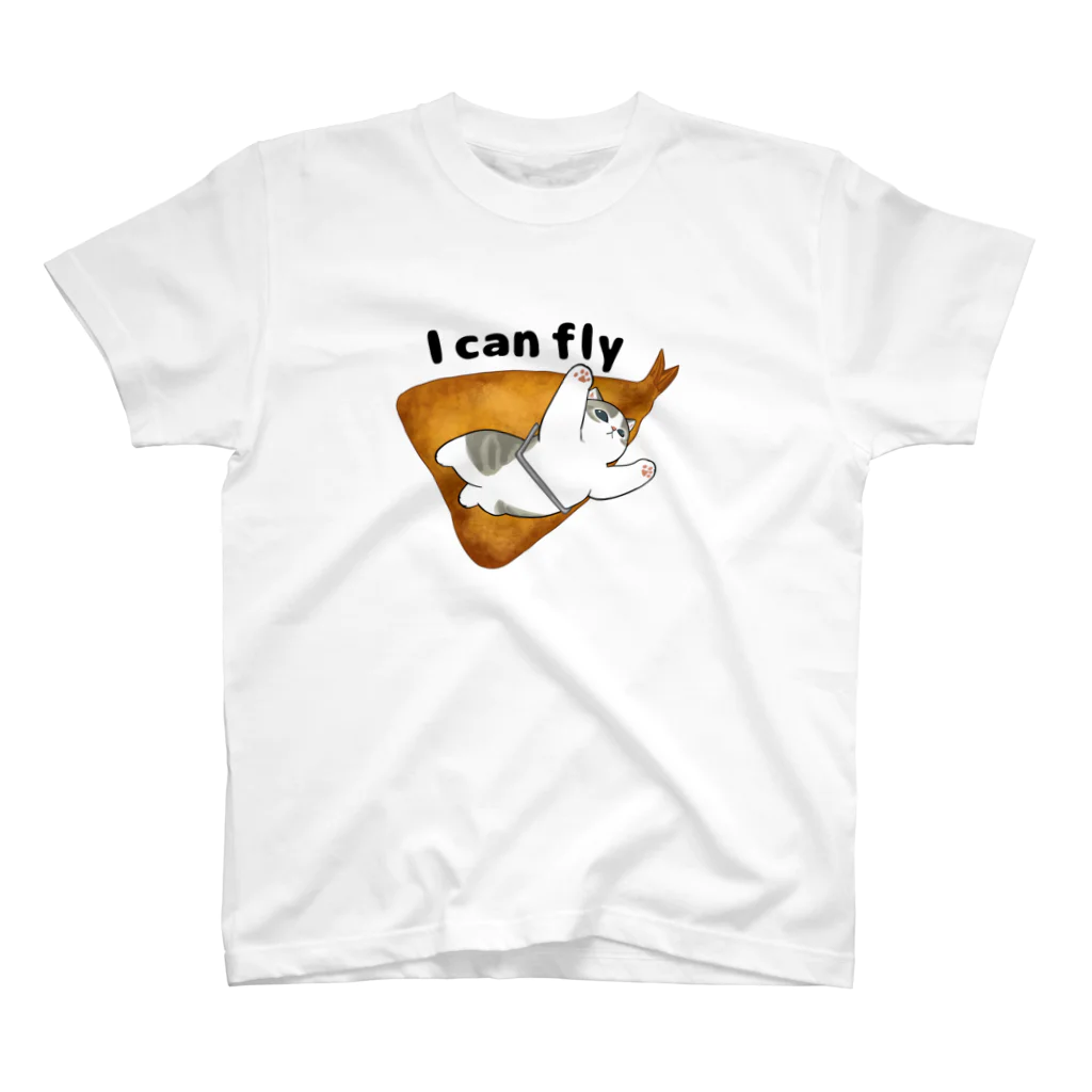 mofusandのアジふらいにゃん Regular Fit T-Shirt