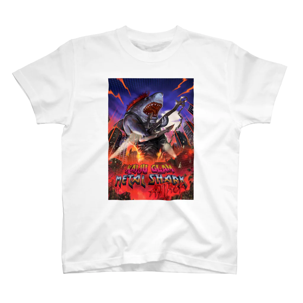 NISHIKURA-EX SHOPの映画『音鮫怪獣グラメタシャーク』本国版デザイン Regular Fit T-Shirt