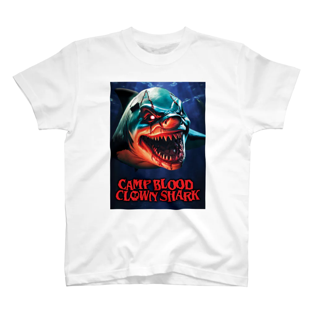 NISHIKURA-EX SHOPの映画 Camp Blood Clown Shark 本国版デザイン（縦） Regular Fit T-Shirt