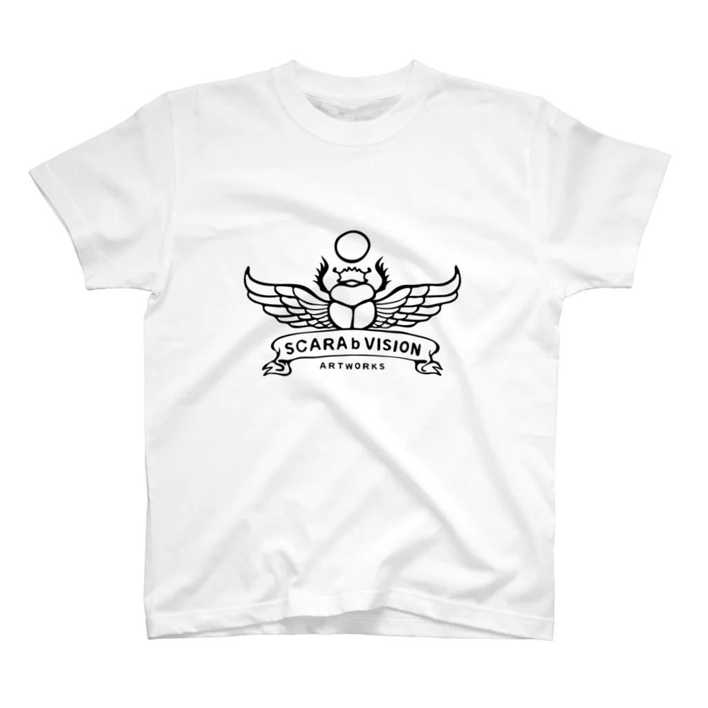 スカラヴィジョンのロゴ（Black Ver.） スタンダードTシャツ