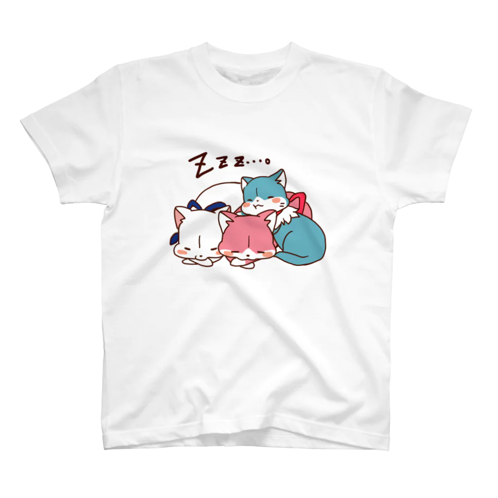 3色にゃんこの3色にゃんこ スタンダードTシャツ