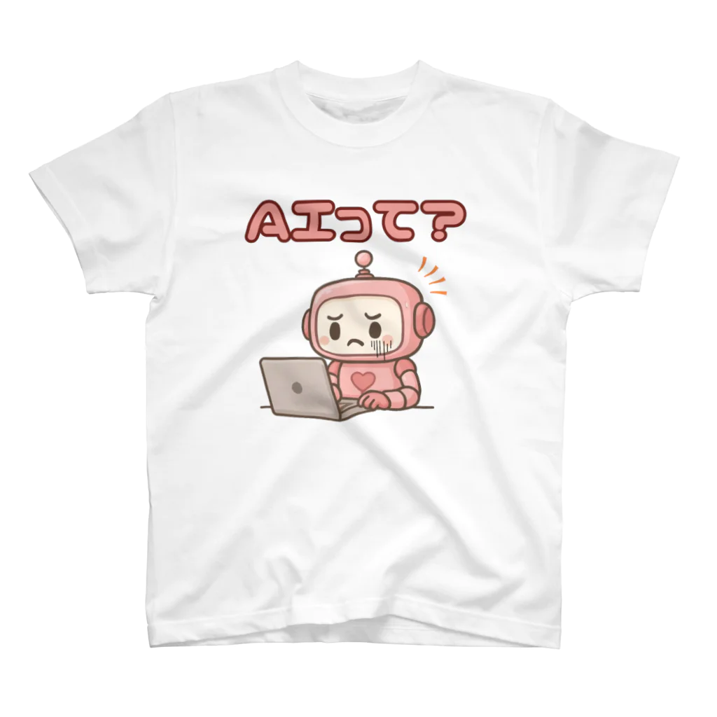 Kazumaのショップの奮闘中のAIロボット Regular Fit T-Shirt