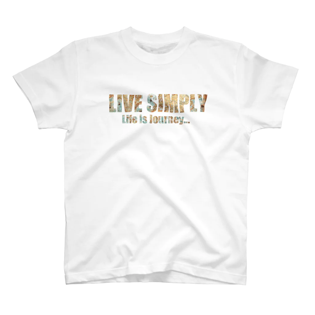 地球商店のLIVE SIMPLY スタンダードTシャツ