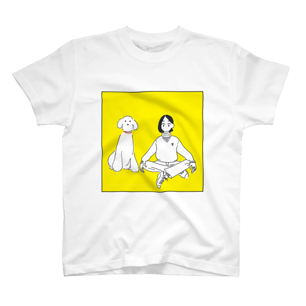 oyumiの犬派の人 Regular Fit T-Shirt