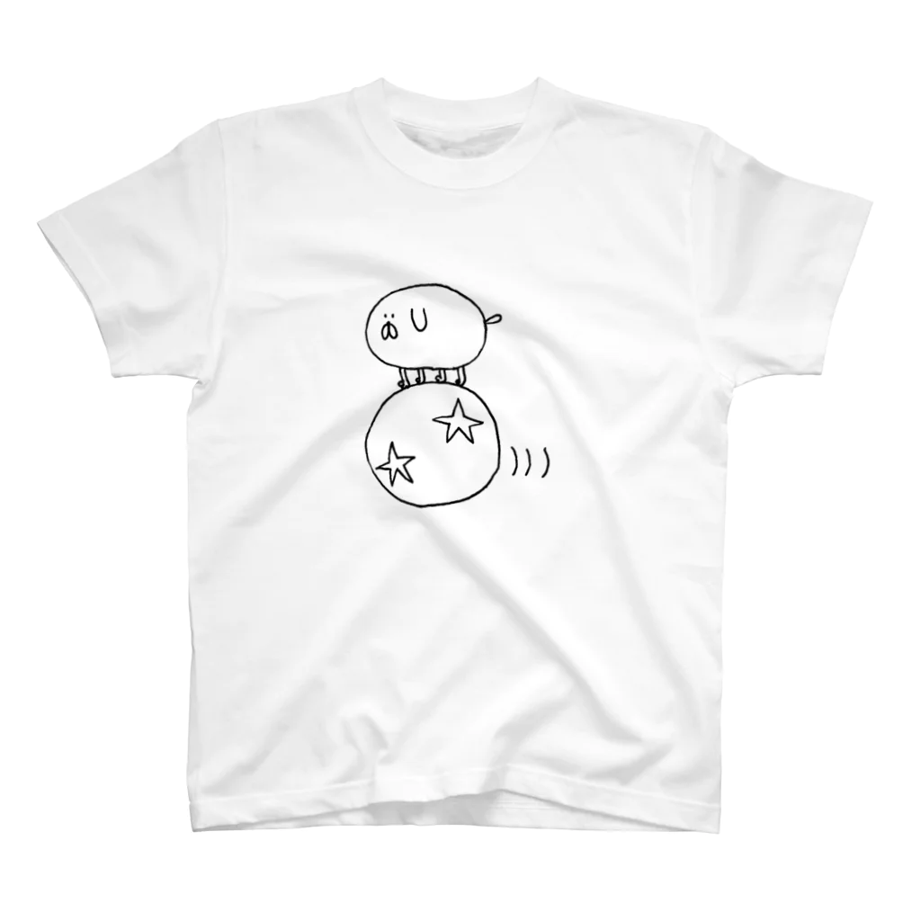 はみをのもしょもしょくん（玉乗り） スタンダードTシャツ