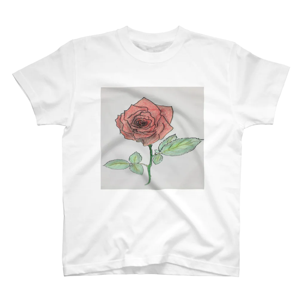 gbrlの薔薇T Regular Fit T-Shirt