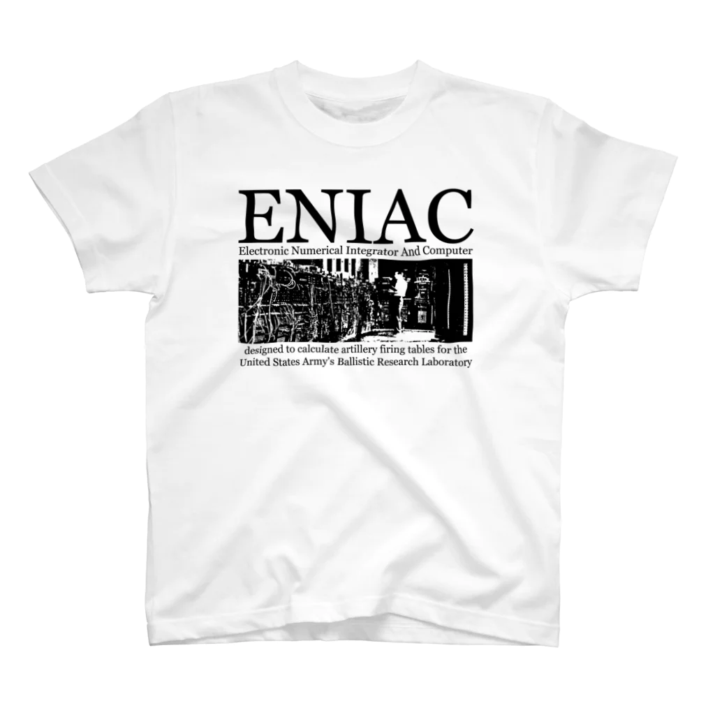 アタマスタイルのENIAC「エニアック」：科学：世界最初の汎用電子式コンピュータ Regular Fit T-Shirt