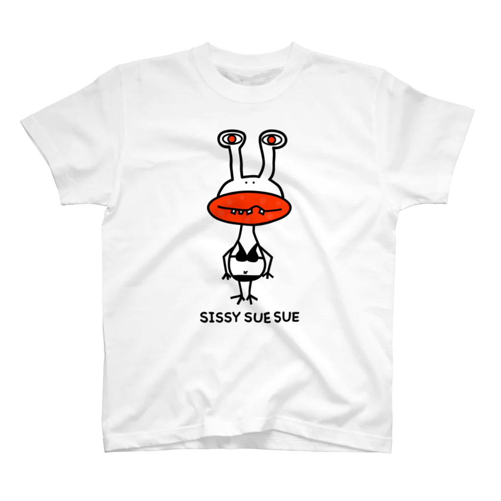 somosomogoodsの宇宙人SISSY SUE SUE スタンダードTシャツ