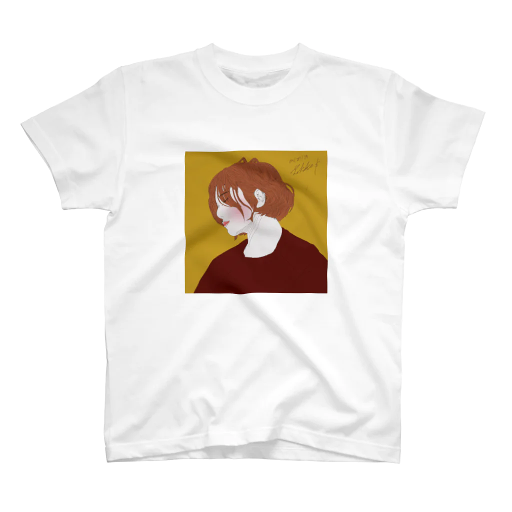 【Takaki.S】illustration GOODSのYOKOGAO-BIJIN-T スタンダードTシャツ