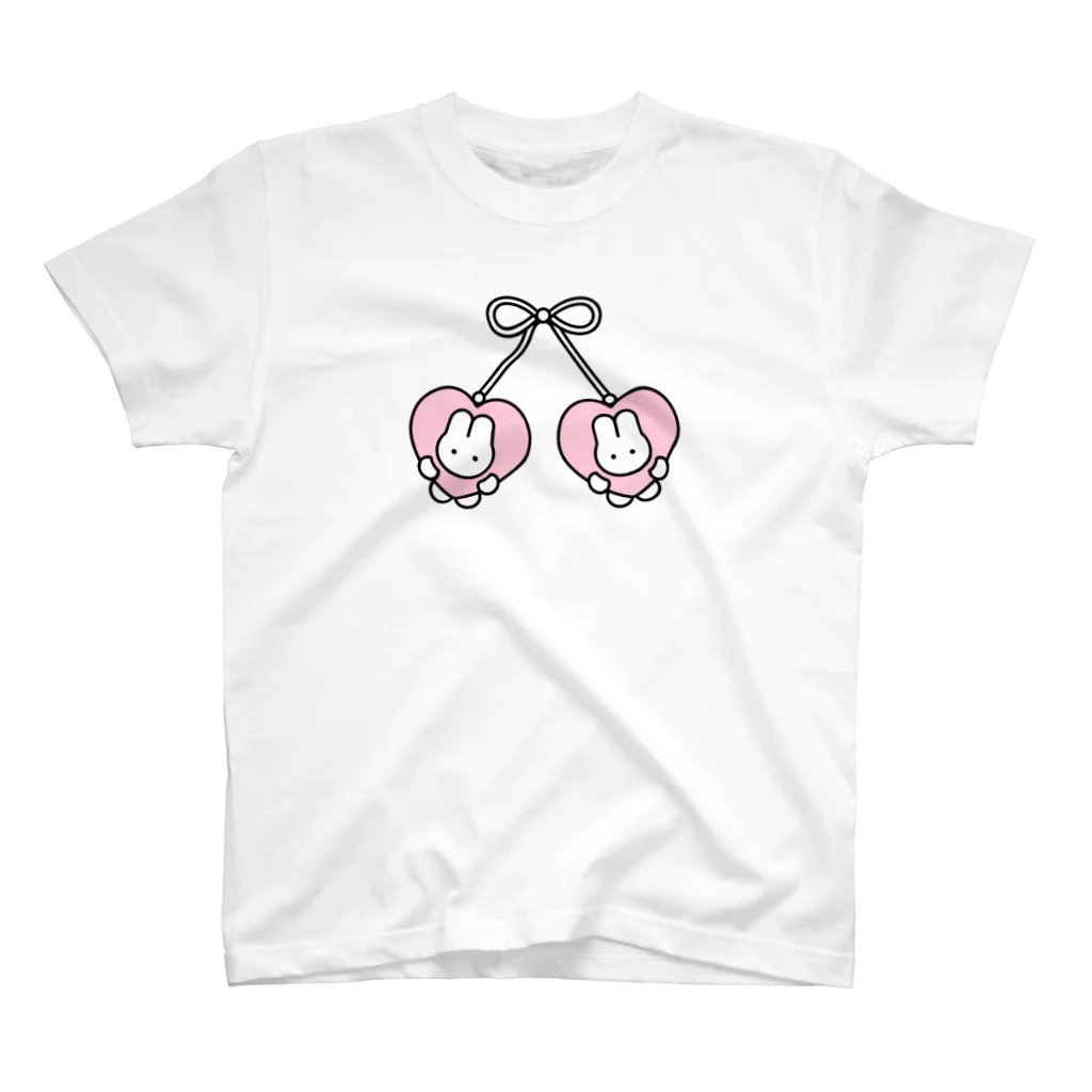nsnのさくらんぼ(pink) Regular Fit T-Shirt