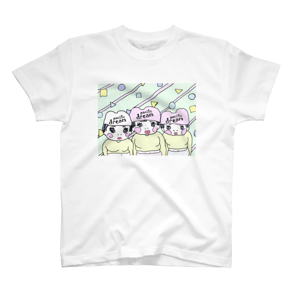 【Yuwiiの店】ゆぅぅぃーのパシフィッがーるず★三人娘 スタンダードTシャツ