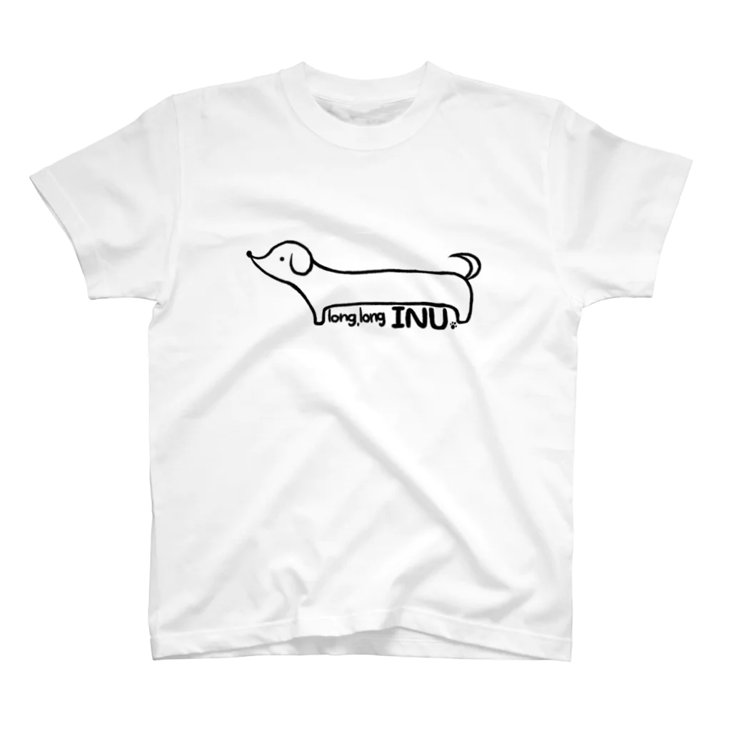 シロツメクサの長い犬 スタンダードTシャツ