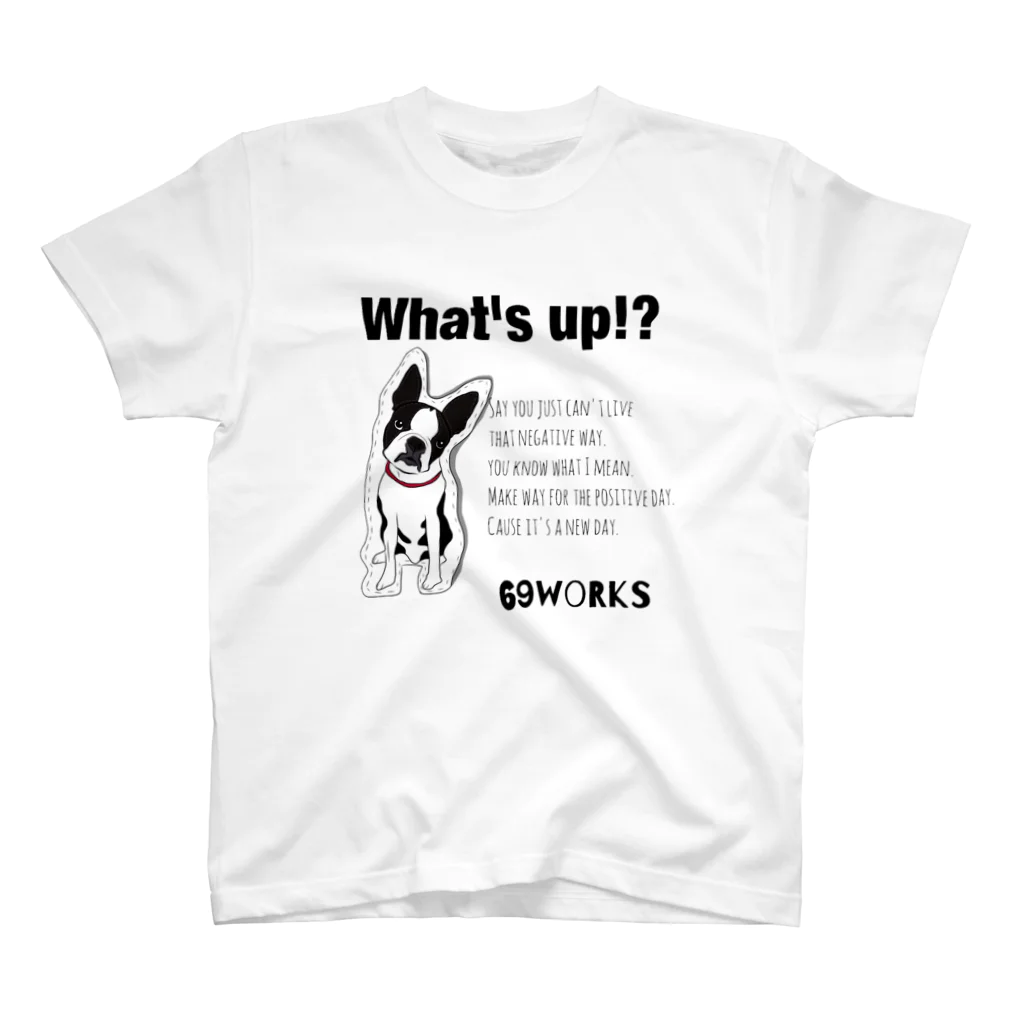 ６９WORKSのボストンテリア スタンダードTシャツ