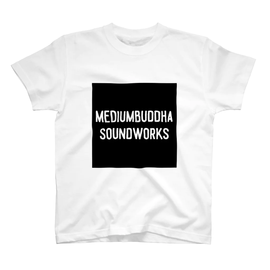 Mediumbuddha Sound WorksのMediumbuddha Sound Works Square Logo Regular Fit T-Shirt