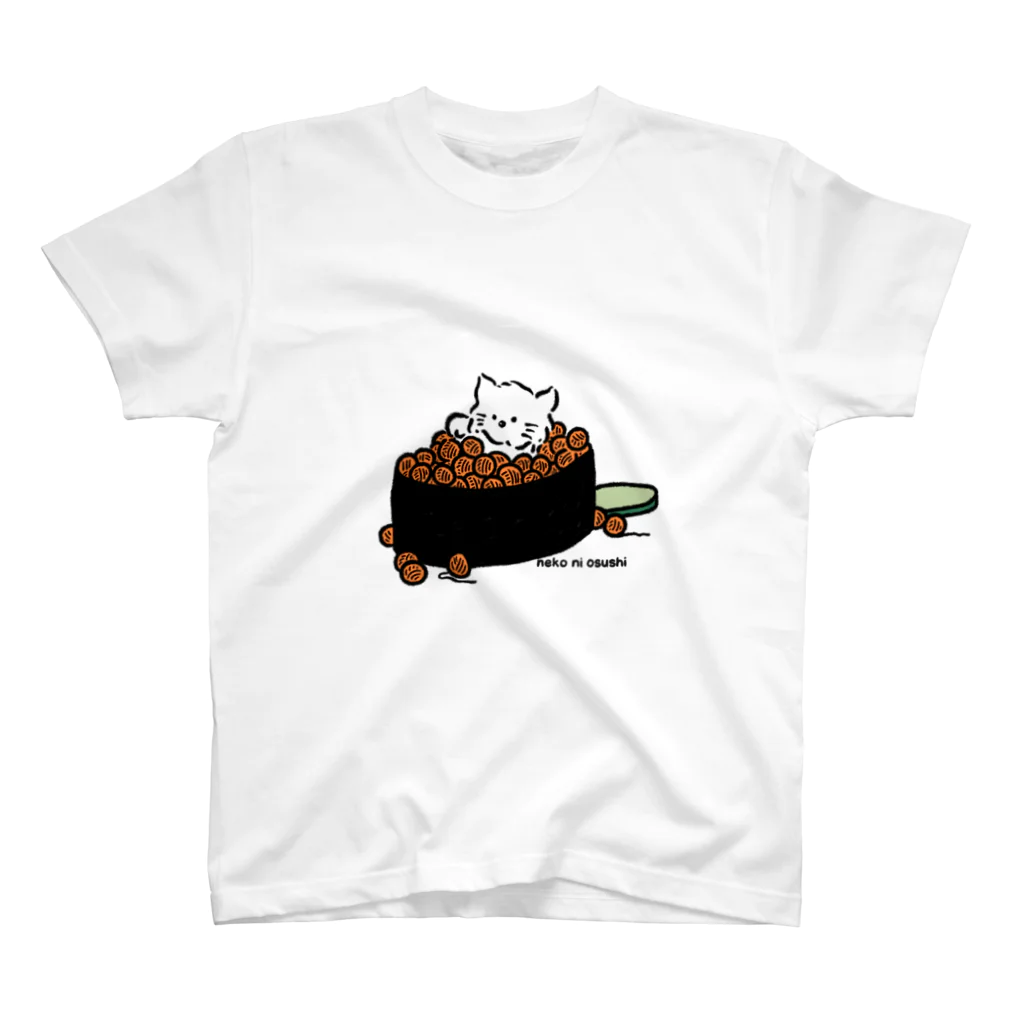 【バンド】猫にOSUSHI公式グッズの猫にIKURA スタンダードTシャツ