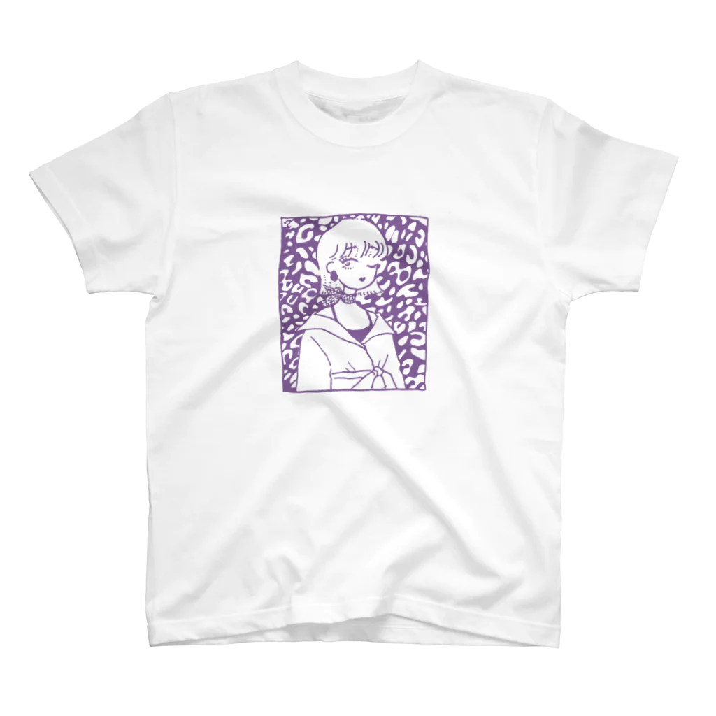 にくたのpurple 柄 Tシャツ スタンダードTシャツ