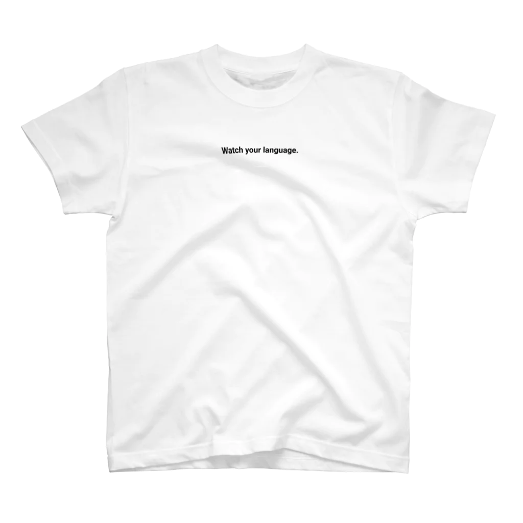 Oh_shitの『watch your language.』 Regular Fit T-Shirt