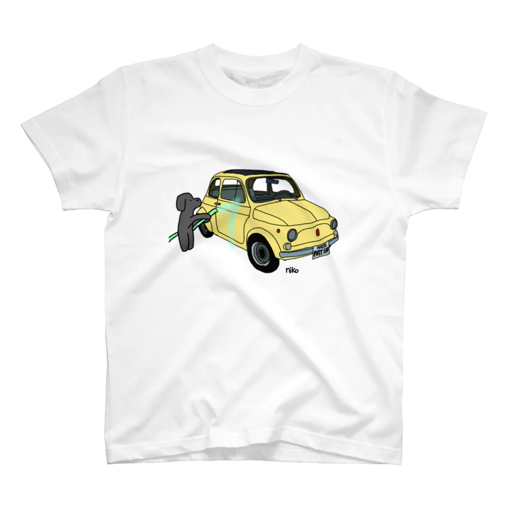 niko2019の洗車わんこ スタンダードTシャツ