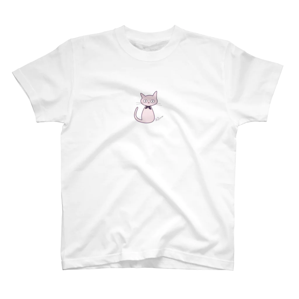 松や SUZURI店の令和カラー【令和猫③】 スタンダードTシャツ