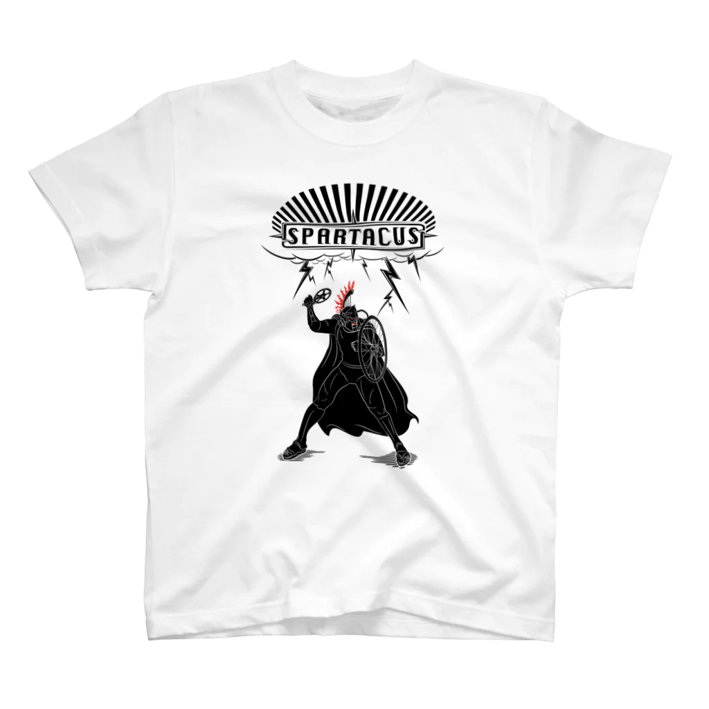 nidan-illustrationのspartacus 2-#1 (black ink) スタンダードTシャツ