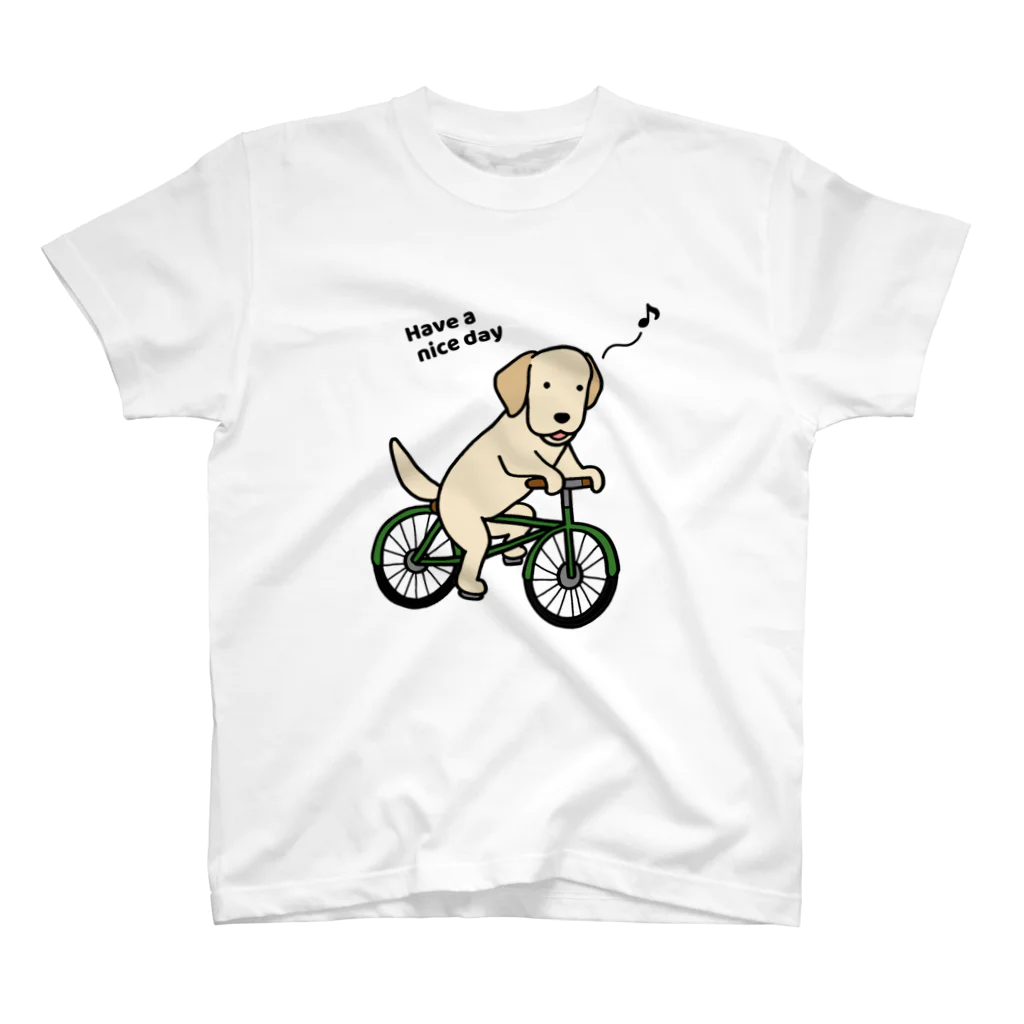 efrinmanのbicycleラブ イエロー Regular Fit T-Shirt