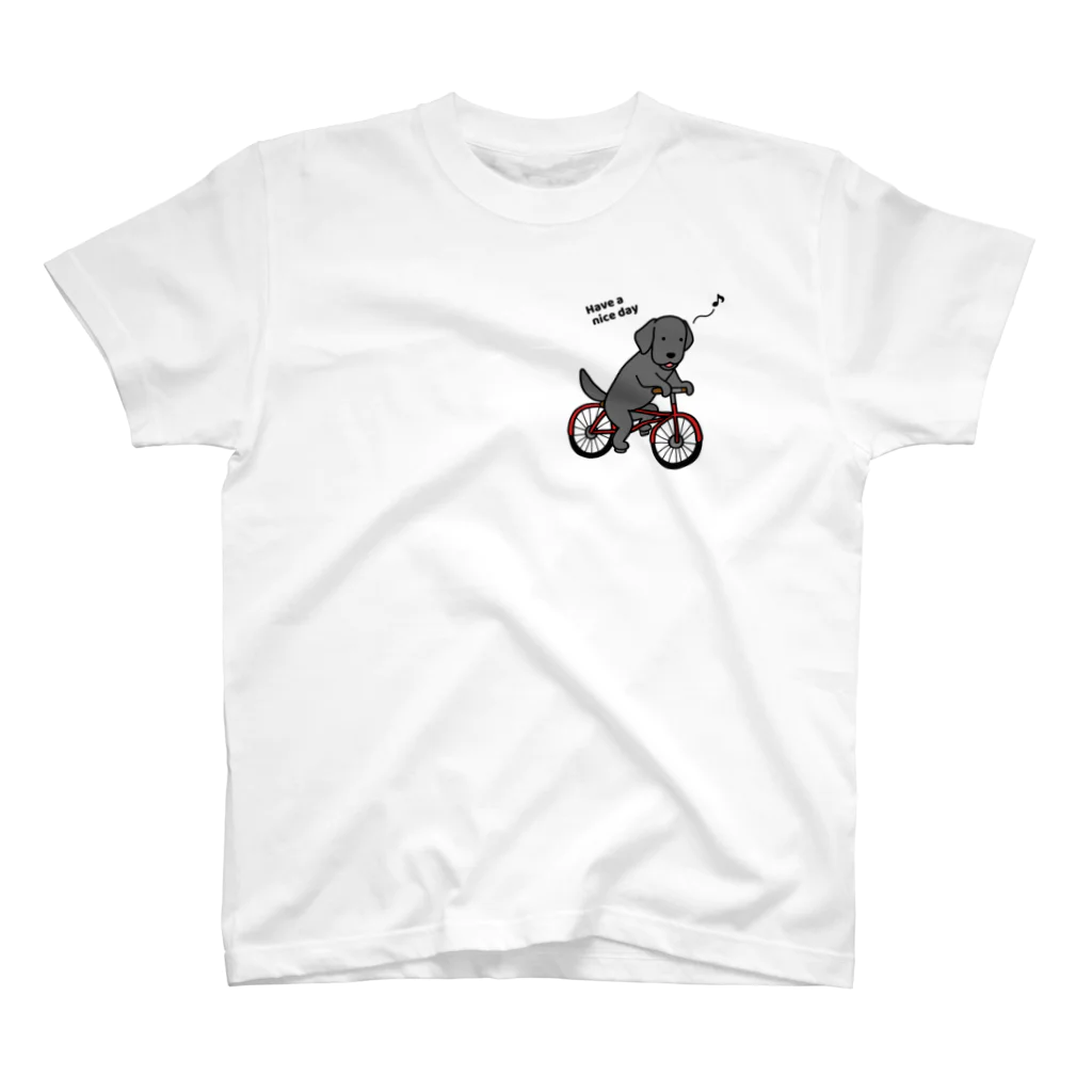 efrinmanのbicycleラブ 黒（両面2） スタンダードTシャツ