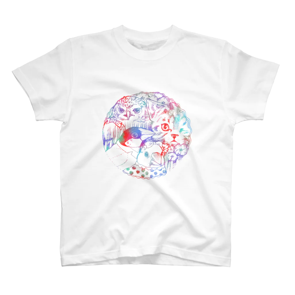 COCO RIBBONの文鳥ちゃん達の日常 スタンダードTシャツ