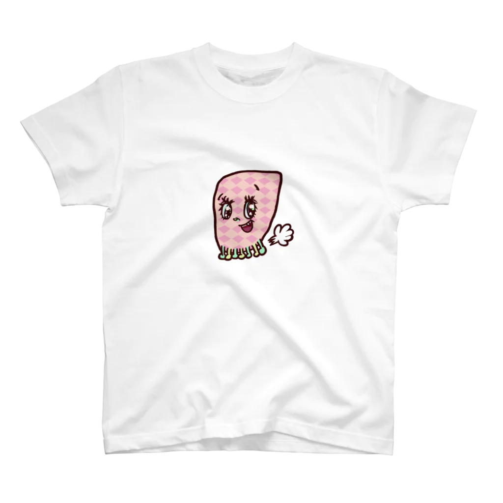 kanicatWandのたそくちゃんpink Regular Fit T-Shirt