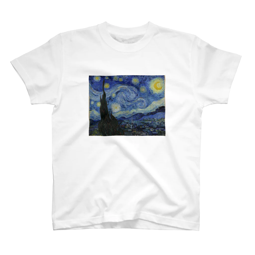 Art Baseの星月夜 / フィンセント・ファン・ゴッホ(The Starry Night 1889) Regular Fit T-Shirt