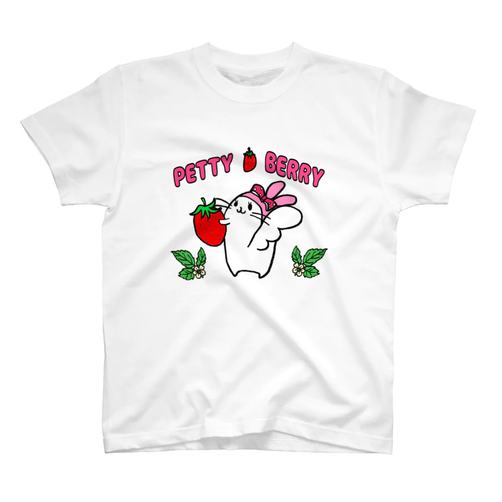 (●´ω｀●pハルコqのPetty Berry Regular Fit T-Shirt