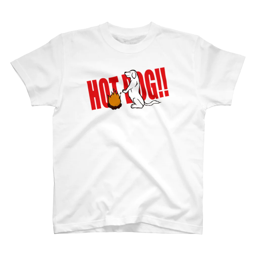 bou_design_inoのホットドック!! Regular Fit T-Shirt