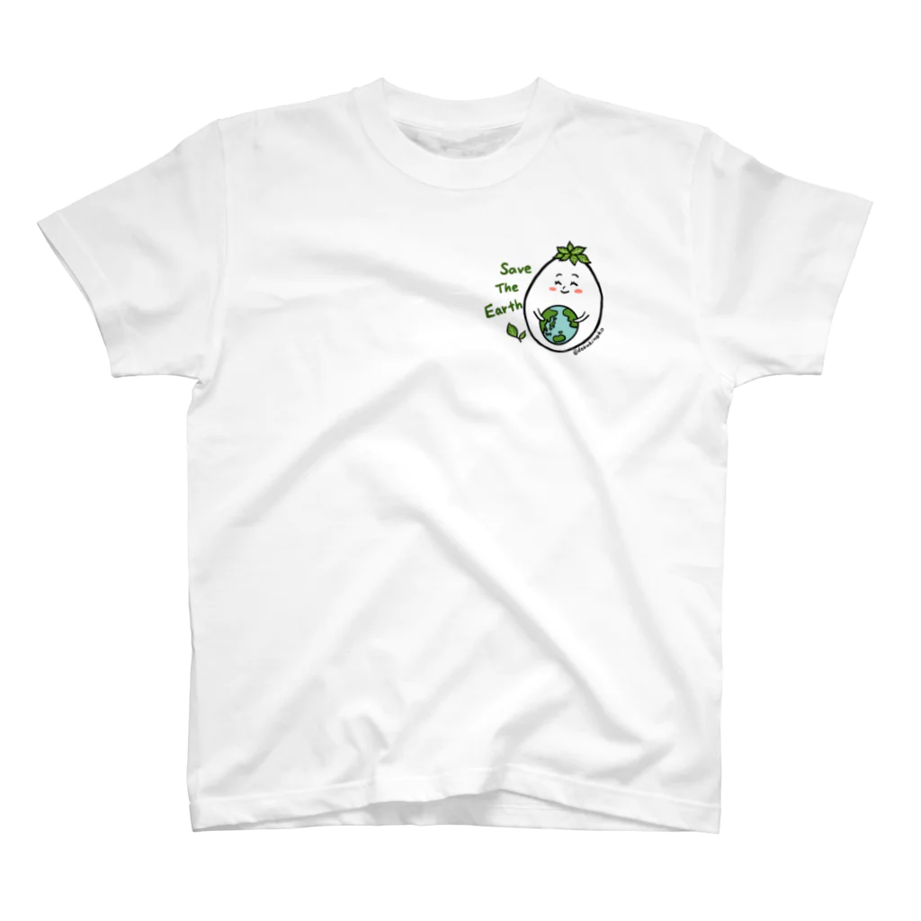 dokukinoko1000のsave the earth2 Regular Fit T-Shirt