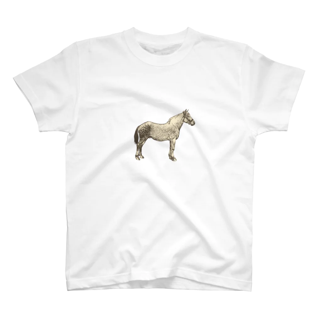 シュールな動物たちのパカッパカッ、お馬さん Regular Fit T-Shirt