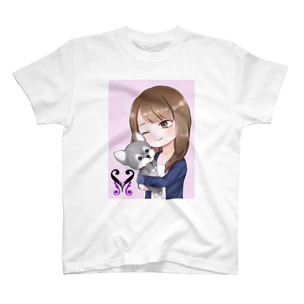 mamechibiのまめちびイラストTシャツ スタンダードTシャツ