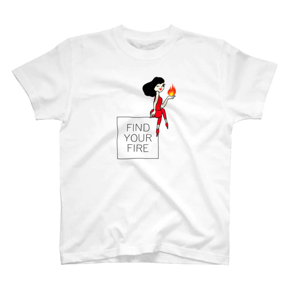 タチマチトリコのファイヤーチヨミＦＩＮＤ　ＹＯＵＲ　ＦＩＲＥ スタンダードTシャツ