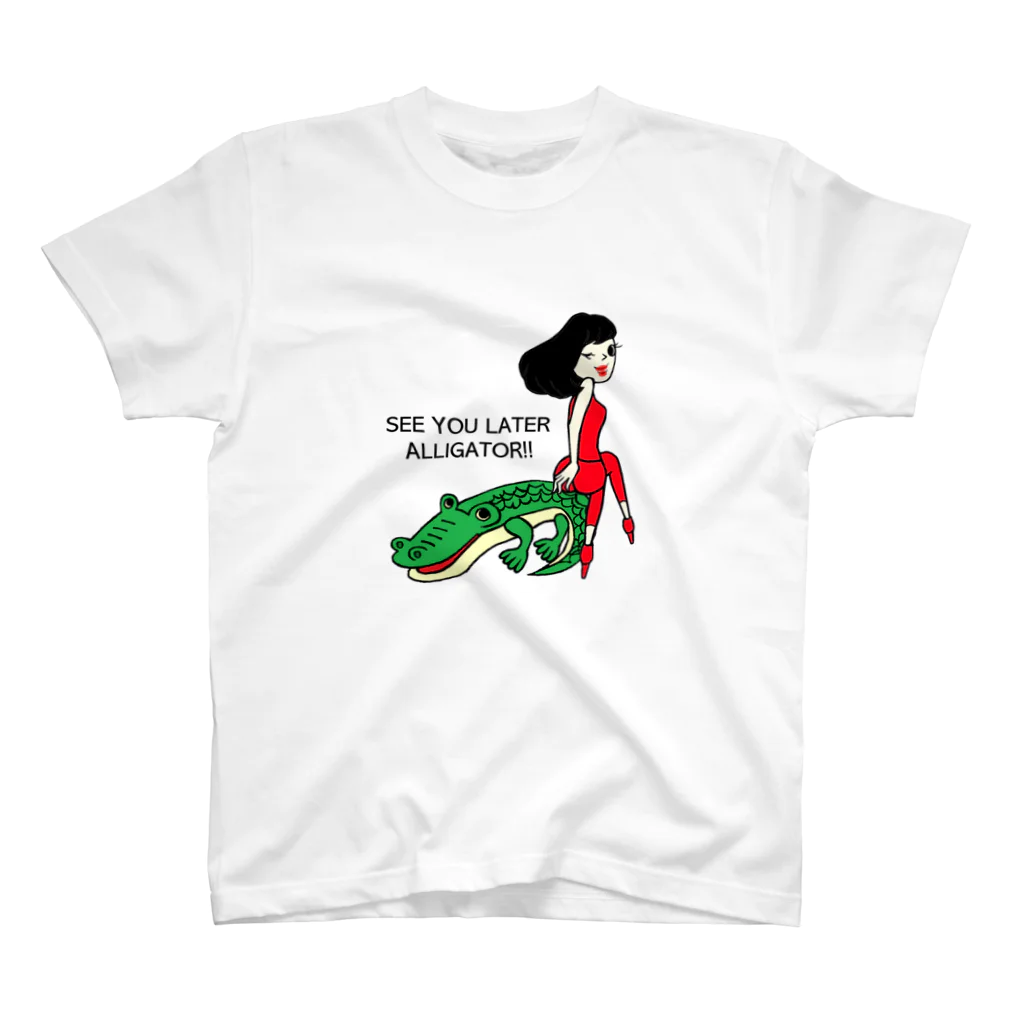 タチマチトリコのSEE YOU LATER ALLIGATOR チヨミとワニ Regular Fit T-Shirt