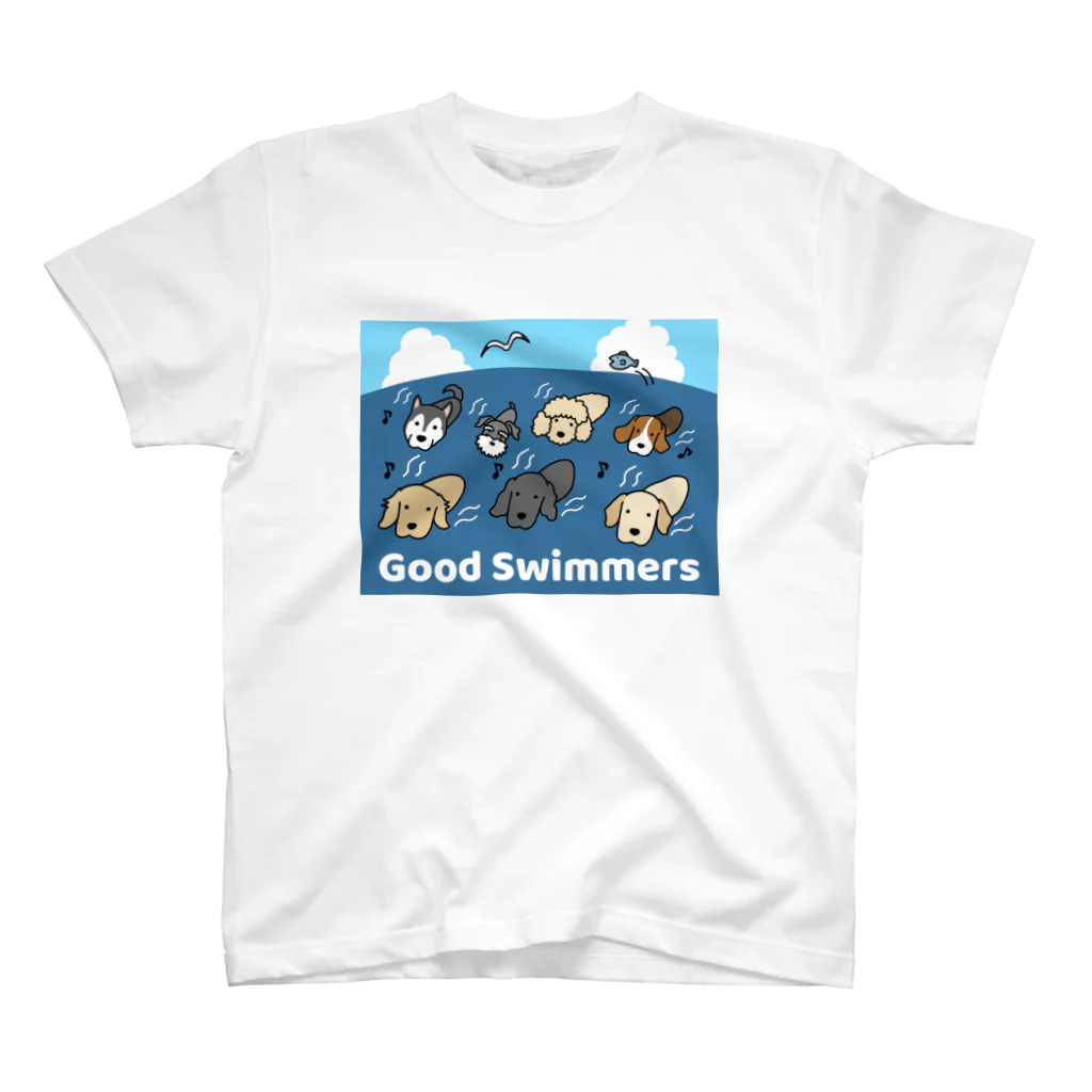 efrinmanのGood Swimmers（前面） Regular Fit T-Shirt