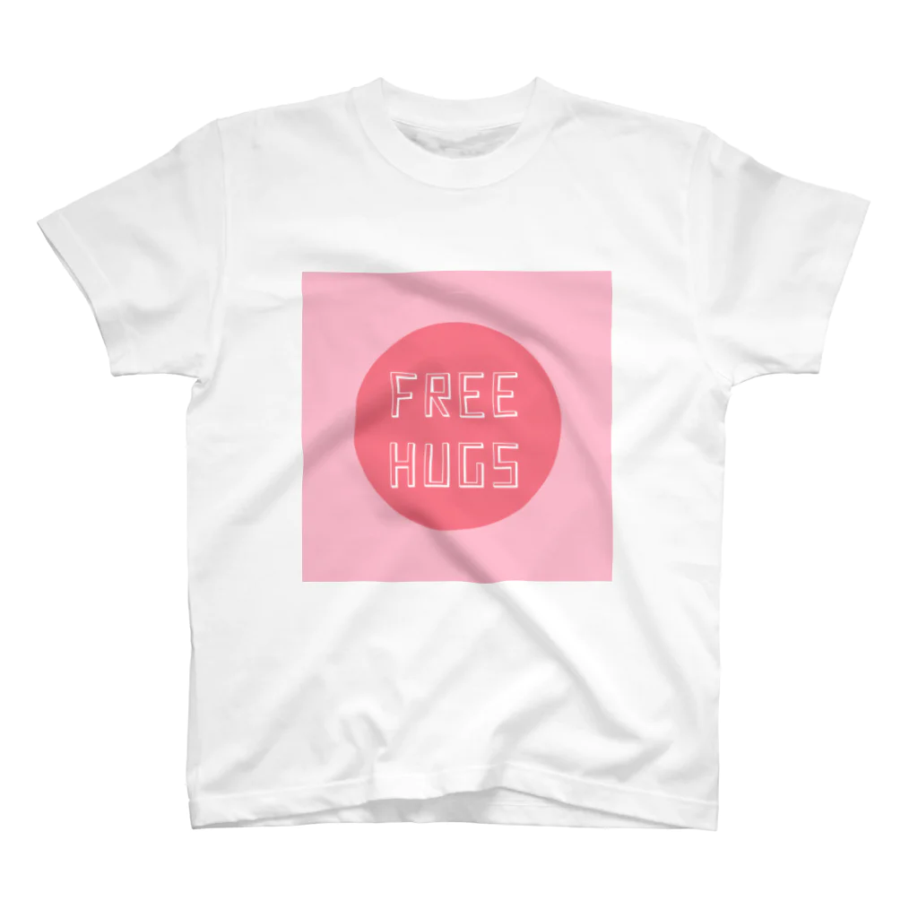 吉田屋のFREE HUGS(フリーハグ)【サークル】 Regular Fit T-Shirt