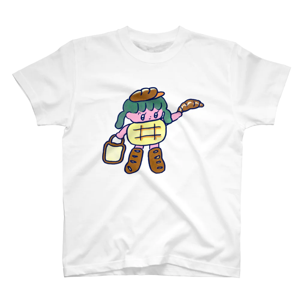 モニョチタポミチのパンをくれる人 Regular Fit T-Shirt