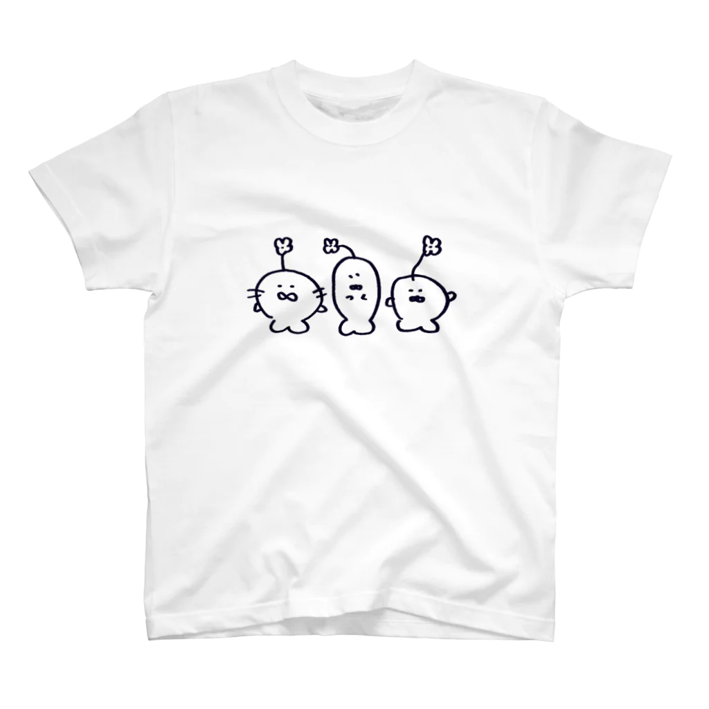 puopuo paopaoのざらし3兄弟 スタンダードTシャツ